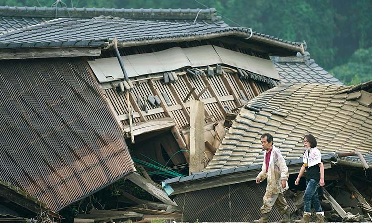 भारी वर्षापछिको बाढीमा जापानमा २० जनाको मृत्यु