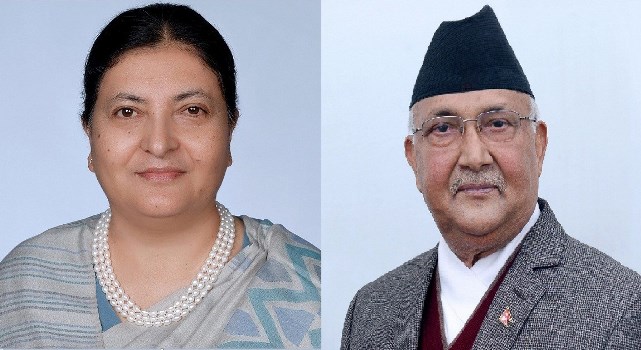 नेपाल चीन सम्बन्ध स्थापनाको ६५ औँ वर्ष, राष्ट्रपति प्रधानमन्त्री सन्देश