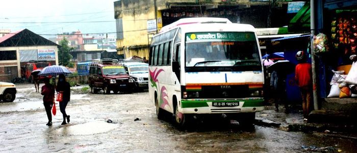 काभ्रेमा सार्वजनिक यातायात बन्द