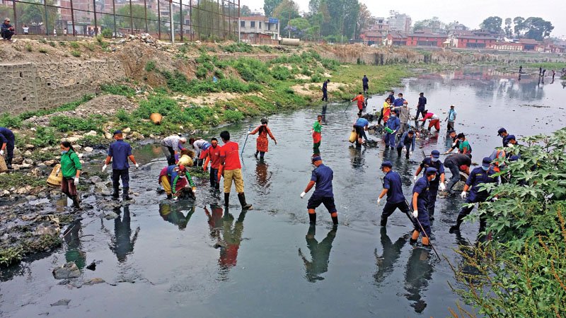 ३९४ औँ हप्तामा वाग्मती सफाइ महाअभियान  