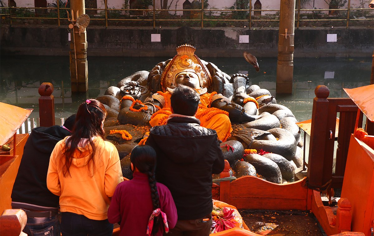 बूढानीलकण्ठ मन्दिर भक्तजनका लागि खुला (फोटो फिचर सहित)