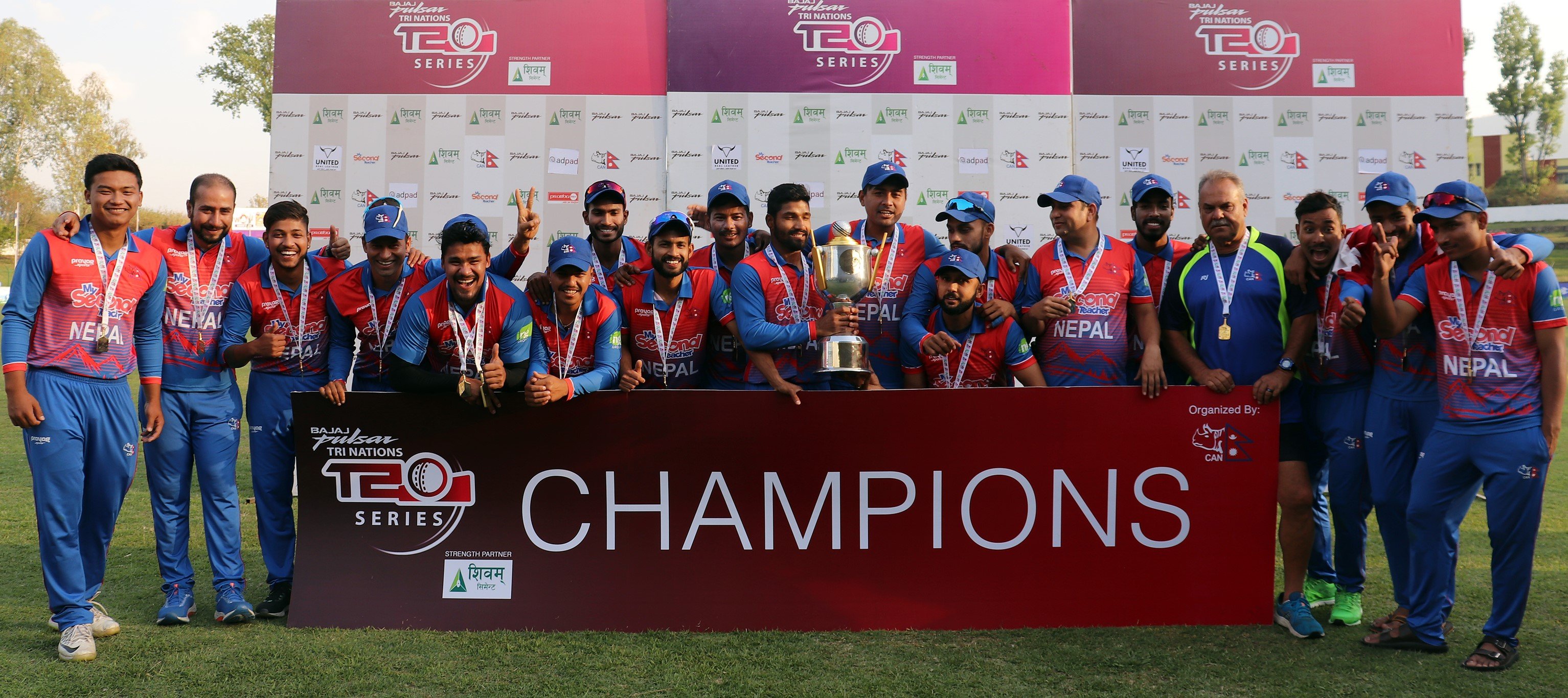 नेपाल त्रिकोणात्मक टी ट्वान्टी क्रिकेट प्रतियोगिताको च्याम्पियन