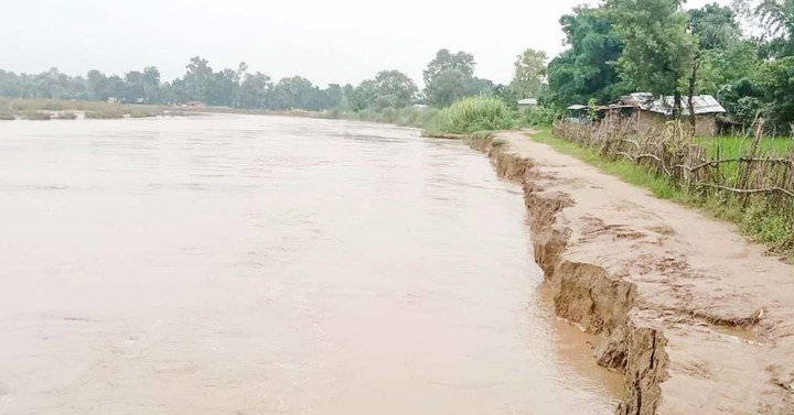 नदी कटानले ६६३ घरधुरी जोखिममा