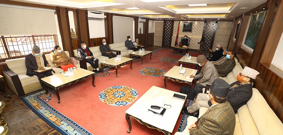 पाँचदलीय समन्वय समितिकाे बैठक बस्दै, स्थानीय तहकाे निर्वाचनमा केन्द्रित हुने