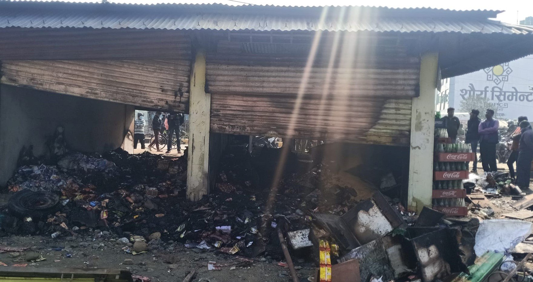 गाईघाटमा आगलागी : एक घर तीन पसल जलेर नष्ट