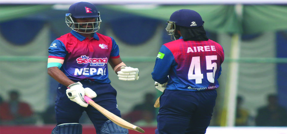 त्रिदेशीय टी–२० सिरिज : नेपालद्वारा पीएनजीलाई २०४ रनको  लक्ष्य