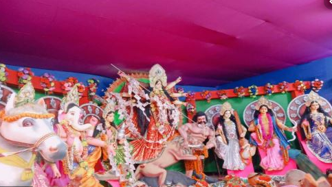 मिथिलामा देवी प्रतिमा विसर्जन