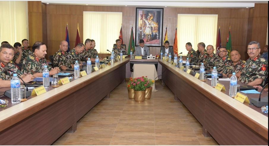 नेपाली सेनाको पृतनापति समन्वयात्मक बैठक काठमाडौमा शुरु